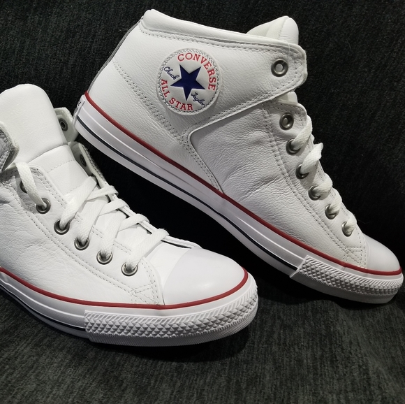 SOLD Converse Chuck Taylor All Star Leather Mid - Picture 2 of 7